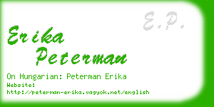 erika peterman business card